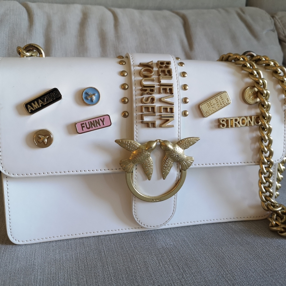 Pinko Logo-buckle shoulder bag